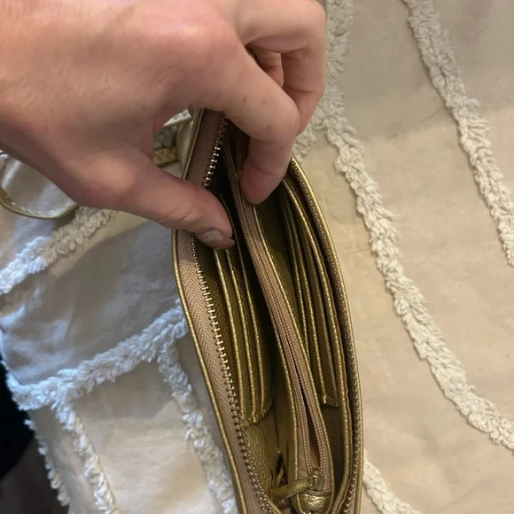 Michael Kors Gold Wristlet Clutch - Picture 3 of 7